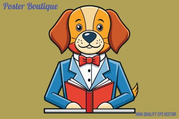 Download Cute Florist Dog Cute Antropomorphic Vec - Premium Resources