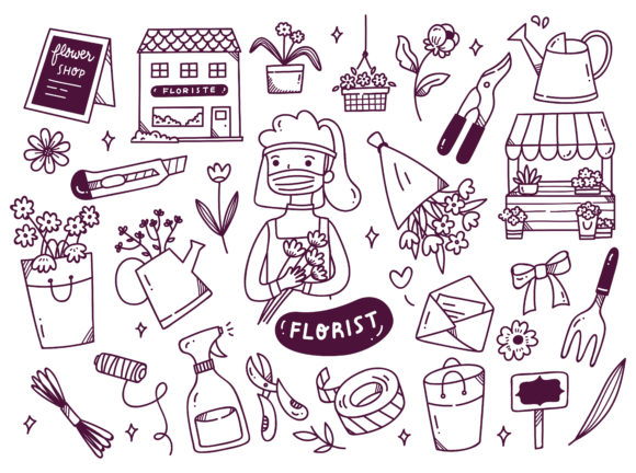Download Florist Wearing Face Mask - Premium Bundle